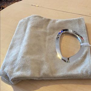 NWT Italian leather clutch chiccaborse